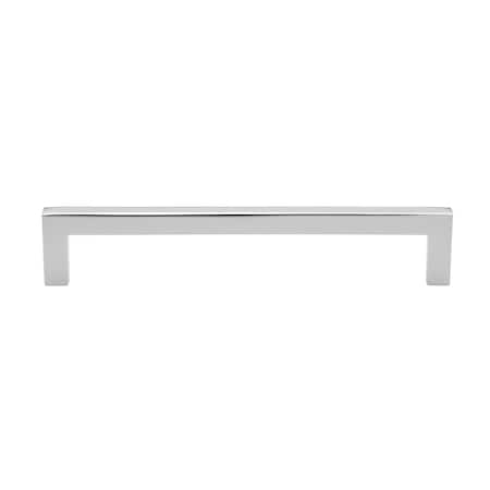 Gliderite Hardware 6-1/4 in. Center to Center Solid Square Bar Pull Polished Chrome 21683-160-PC-1